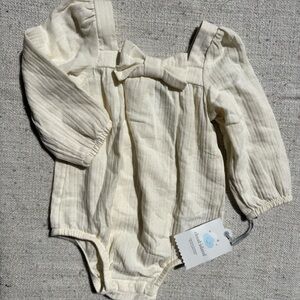Cloud Island Cream Long Sleeve One Piece